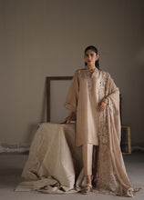Load image into Gallery viewer, Beige dupatta cutwork Nasma set