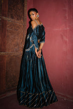 Load image into Gallery viewer, Turqouise lengha & one shoulder-off top
