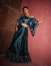 Load image into Gallery viewer, Turqouise lengha & one shoulder-off top