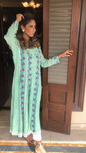 Load image into Gallery viewer, Floral kali kurta- ready to dispatch in small and medium*