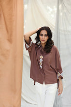 Load image into Gallery viewer, Gold & Silver Patch Work Shirt