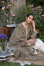 Load image into Gallery viewer, Olive kurta paired with cutwork dupatta