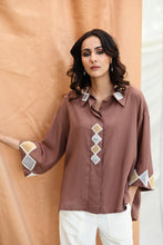 Load image into Gallery viewer, Gold & Silver Patch Work Shirt