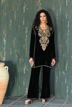 Load image into Gallery viewer, Black velvet set