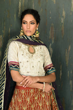 Load image into Gallery viewer, Lengha choli white