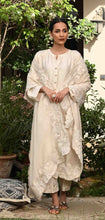 Load image into Gallery viewer, Black cutwork dupatta with kurta