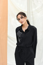 Load image into Gallery viewer, Star Set With Pants in Black (2 Piece)