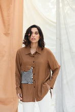 Load image into Gallery viewer, Black & White Check Pocket Shirt