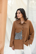 Load image into Gallery viewer, Black & White Check Pocket Shirt