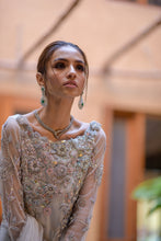Load image into Gallery viewer, Icey shades gown (full outfit: gown, skirt and dupatta)