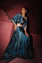 Load image into Gallery viewer, Turqouise lengha &amp; one shoulder-off top
