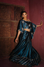 Load image into Gallery viewer, Turqouise lengha &amp; one shoulder-off top

