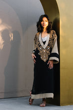 Load image into Gallery viewer, Layali black kaftan style
