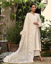 Load image into Gallery viewer, Ivory cutwork dupatta with kurta
