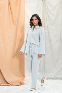 Star Set With Pants in Blue (2 Piece)