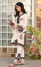 Load image into Gallery viewer, Ivory with multi embroidery with kurta with pant
