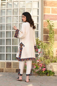 Ivory with multi embroidery with kurta with pant