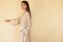 Load image into Gallery viewer, Aashni pockets kurta in beige
