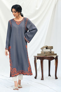 Dusky grey kurta