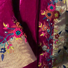 Load image into Gallery viewer, Fuschia velvet tunic
